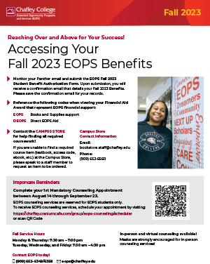Flyer of how Accessing Your Fall 2023 Benefits (pdf)