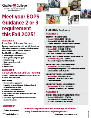Flyer of EOPS guidance