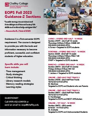 Flyer of EOPS guidance