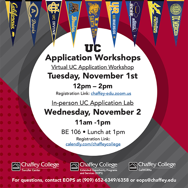 UC application workshop ad