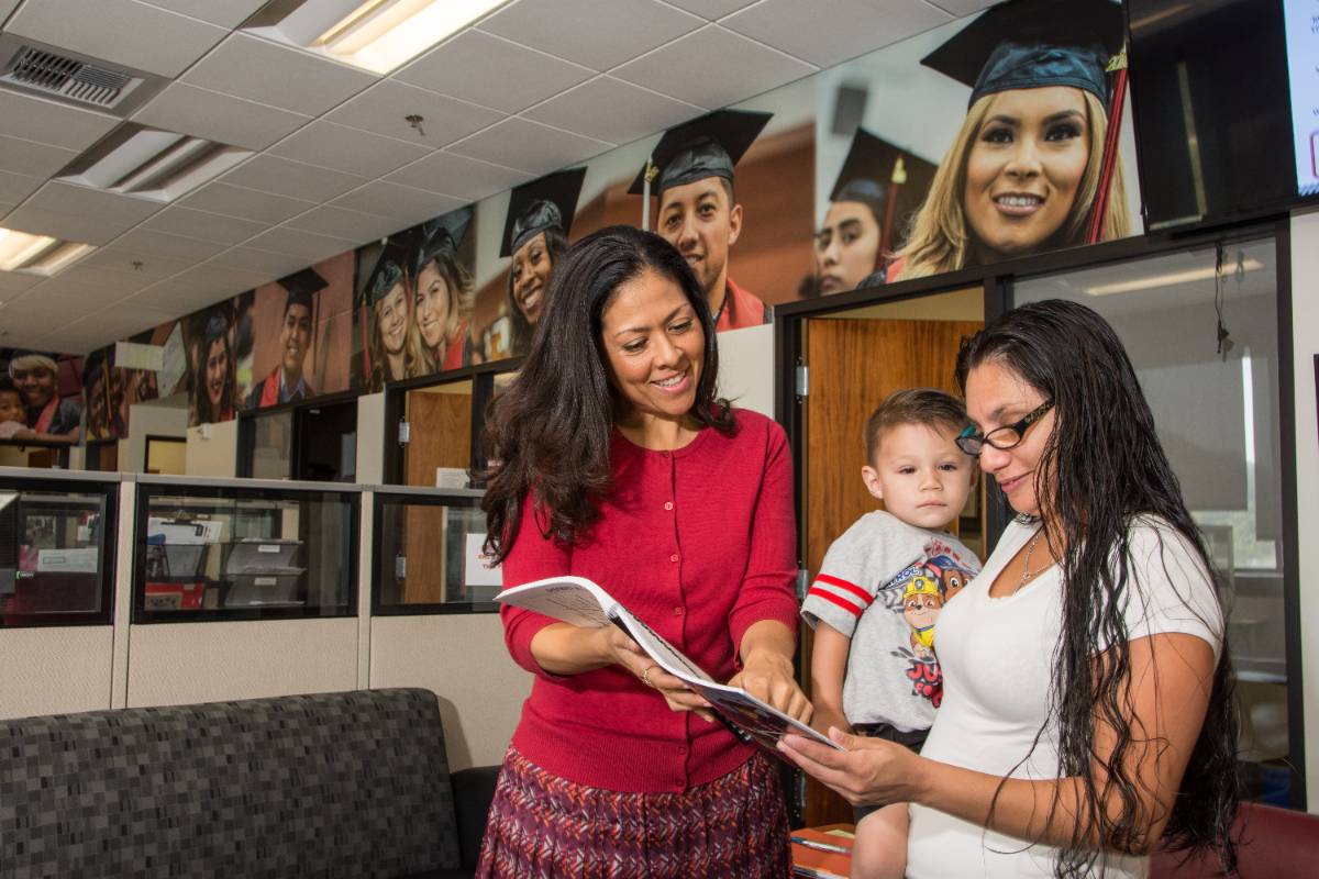 student and counselor