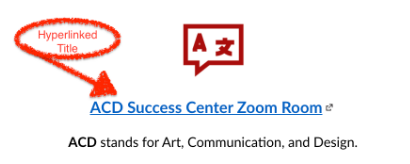 ACD Success Center Zoom room