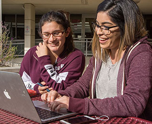 students studying