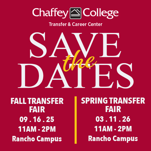 Transfer Fair Save the Dates